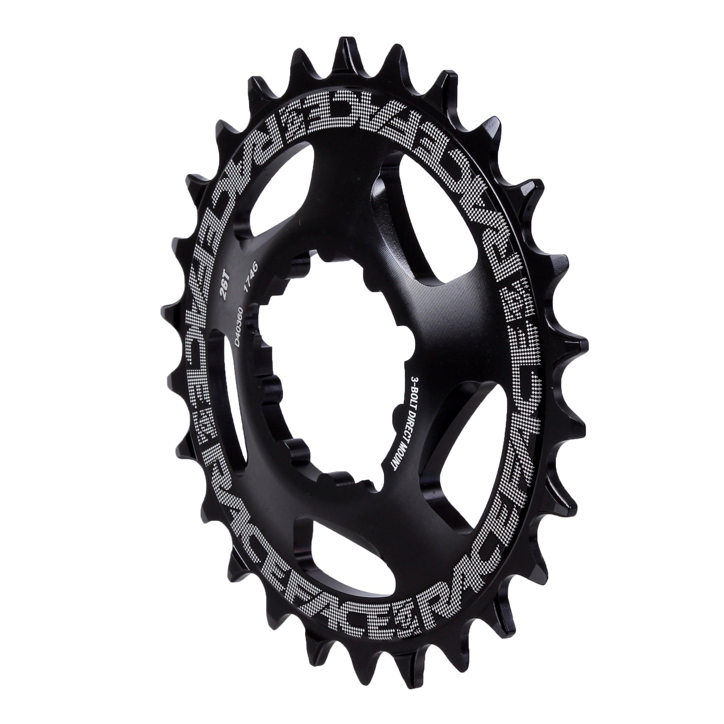 Chainrings Race Face RaceFace Narrow Wide Chainring: Direct Mount 3-Bolt Compatible 26t Black Black