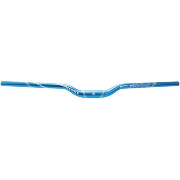 Flat/Riser Handlebar Race Face RaceFace Atlas Riser Handlebar 31.8 x 785mm 1-1/4" Rise Blue Steel Blue