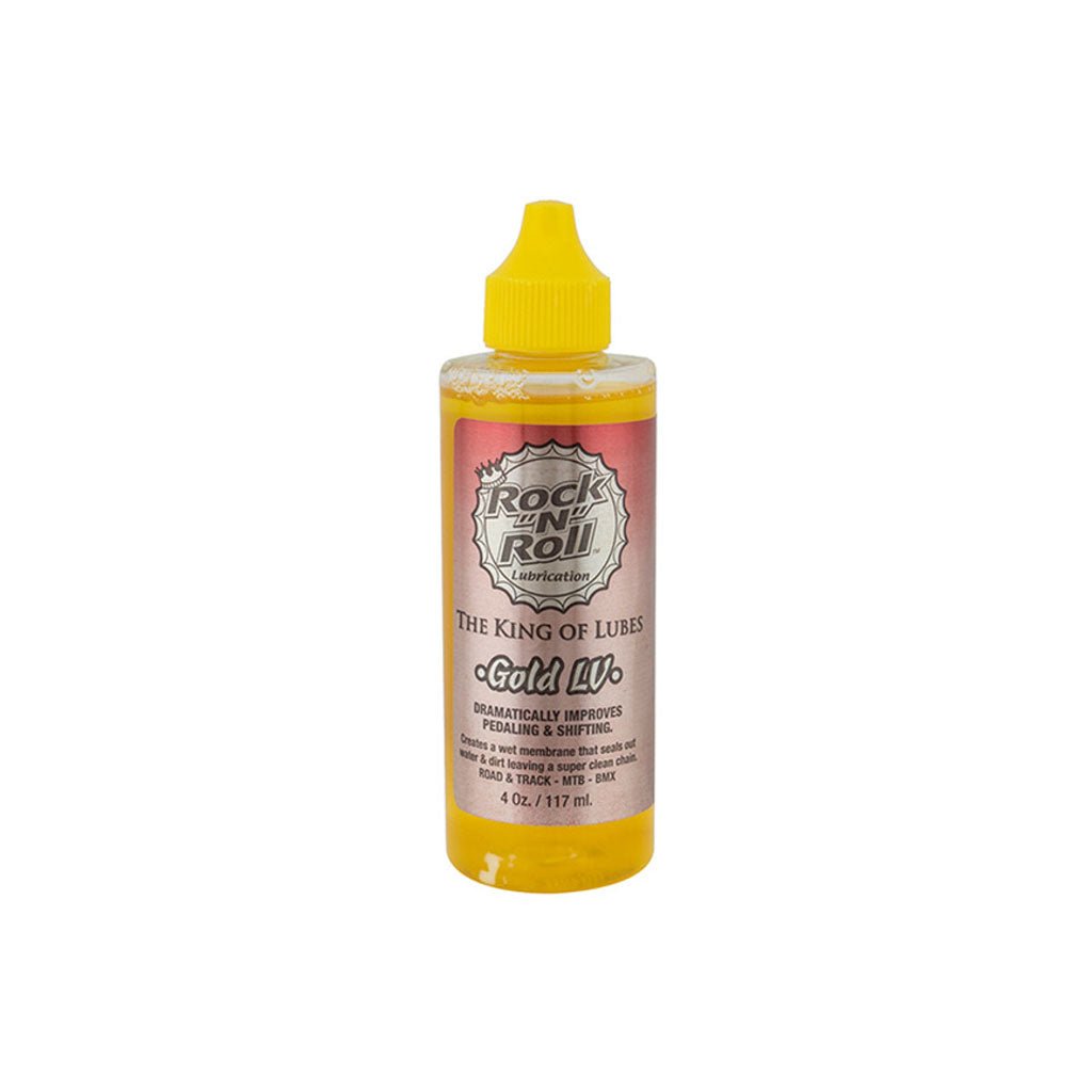 Degreaser / Cleaner Rock-N-Roll Rock-N-Roll Gold Bike Chain Lube - 4oz Drip Rosy Brown