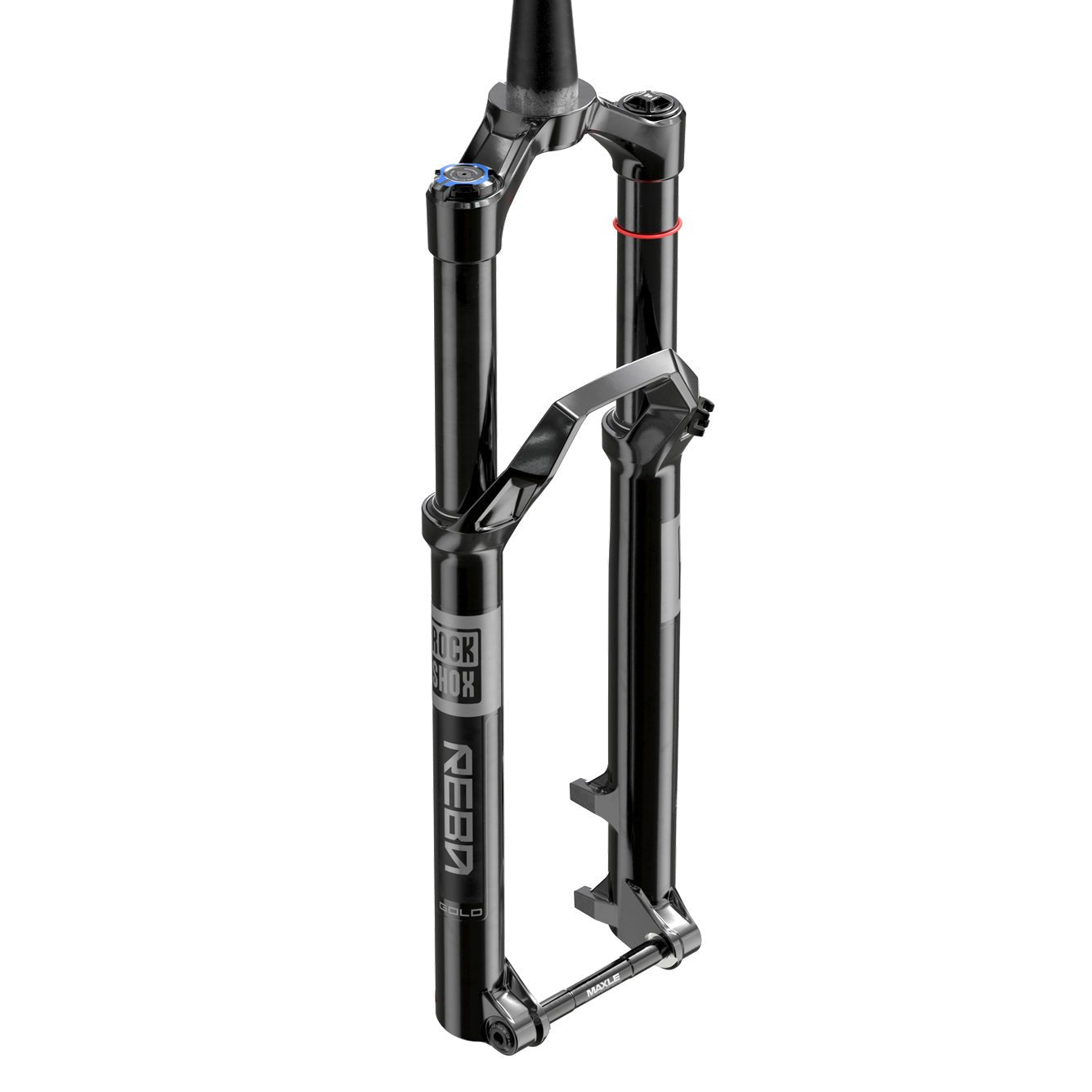 Suspension Fork RockShox RockShox Reba Gold Taper 29" Remote 15x110 110mm Black Dark Slate Gray