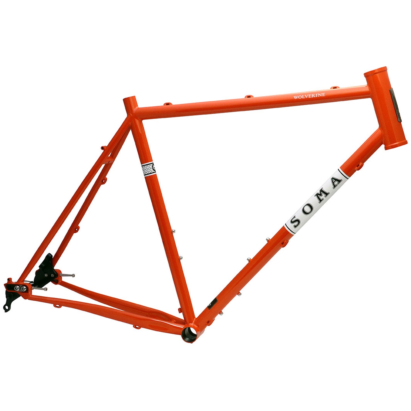 Framesets Soma Soma Wolverine Disc Frame A-Type 4.1 56cm Pumpkin Orange Firebrick