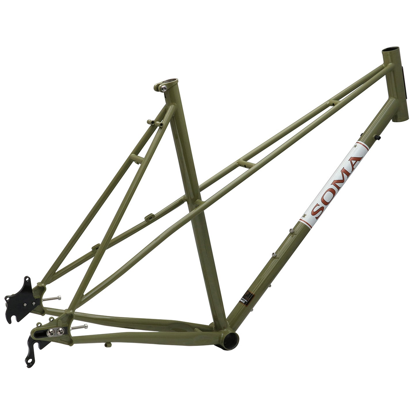Framesets Soma Soma Buena Vista Disc Mixte Frame/Fork 50cm - Olive Green Dark Olive Green