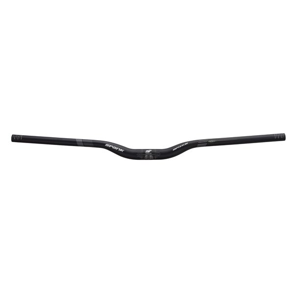Flat/Riser Handlebar Spank Spank Spike 800 Vibrocore Handlebar - 31.8mm Clamp 800mm 30mm Rise BLK/Gray Dark Slate Gray