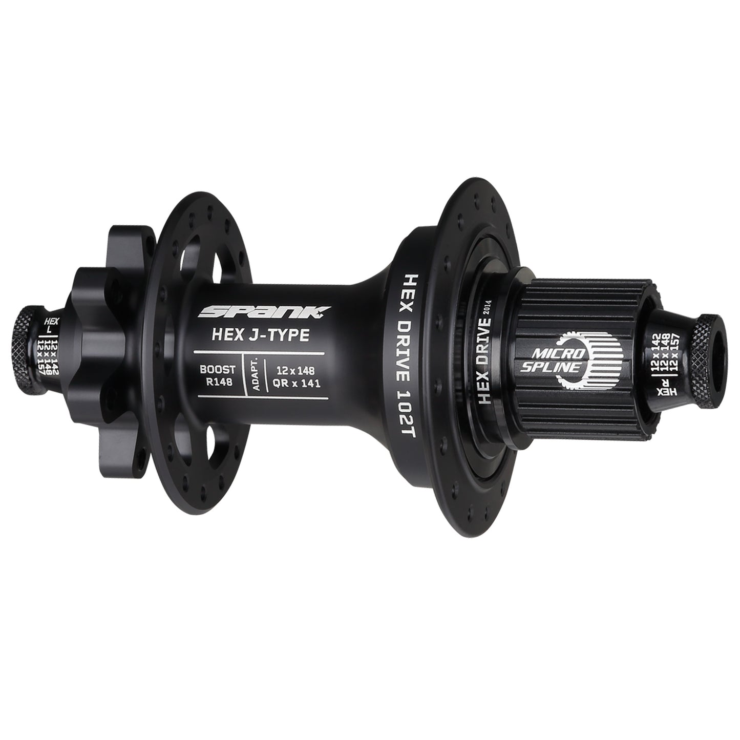 Hubs Spank Spank HEX J-Type 6B Disc Rear Hub 32h 12x148mm MS Dark Slate Gray