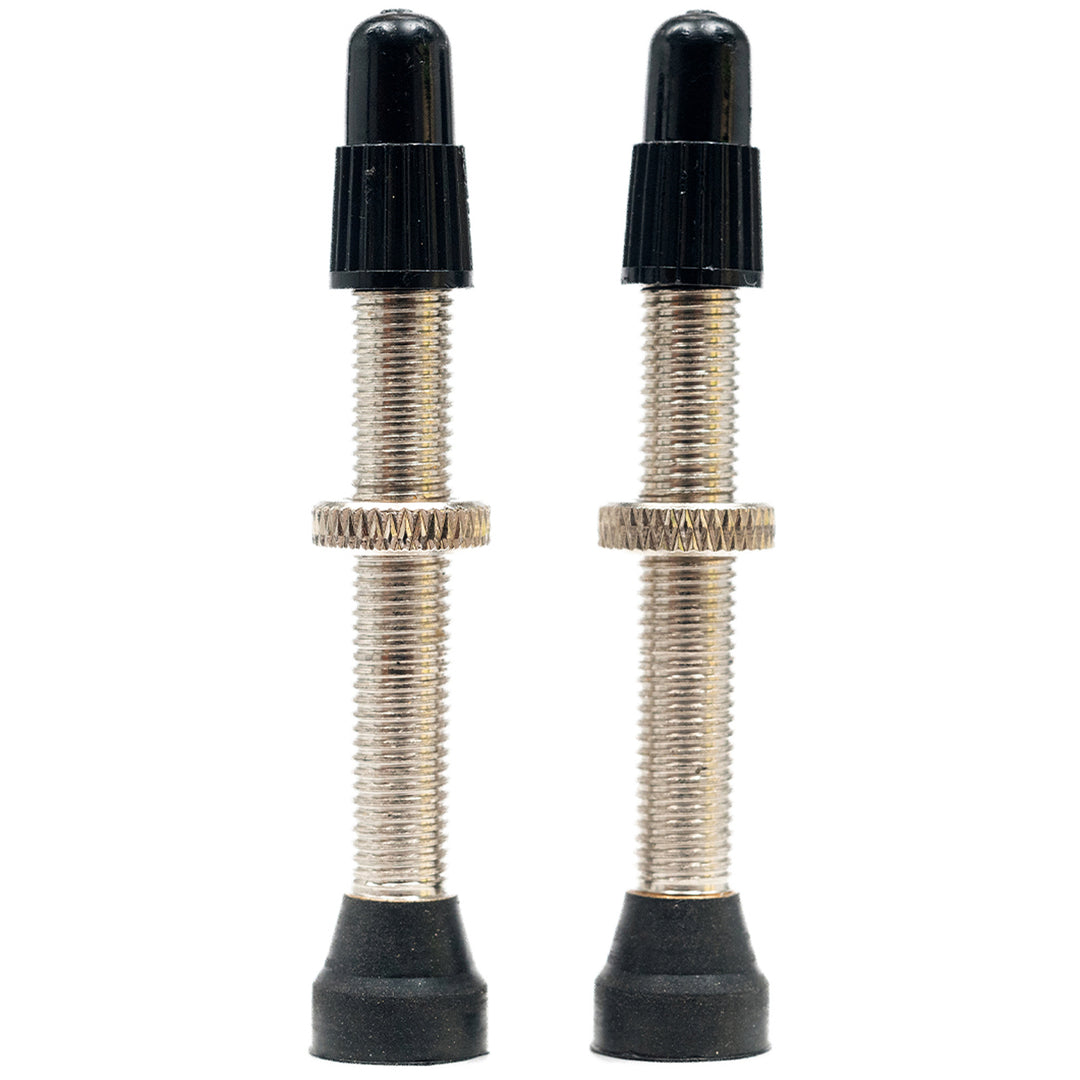 Tubeless Valves Stans No Tubes Stans Tubeless Universal Valve Stems - Brass Medium Pair Dark Slate Gray