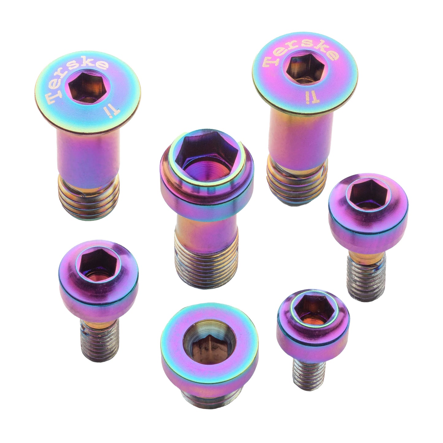 Derailleur Parts Terske Terske Bolt Kit Rear Derailleur Transmission G Oil Slick Dark Gray