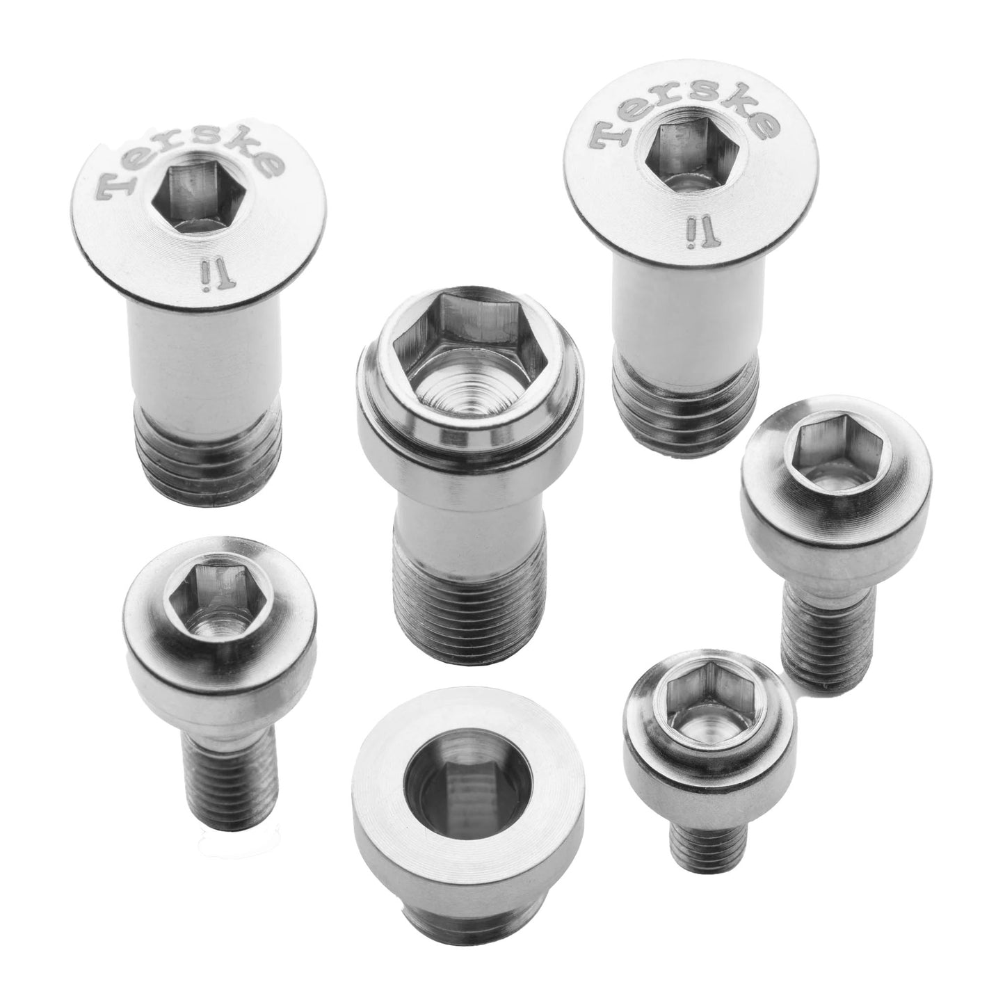 Derailleur Parts Terske Terske Bolt Kit Rear Derailleur Transmission G Natural Ti Light Gray