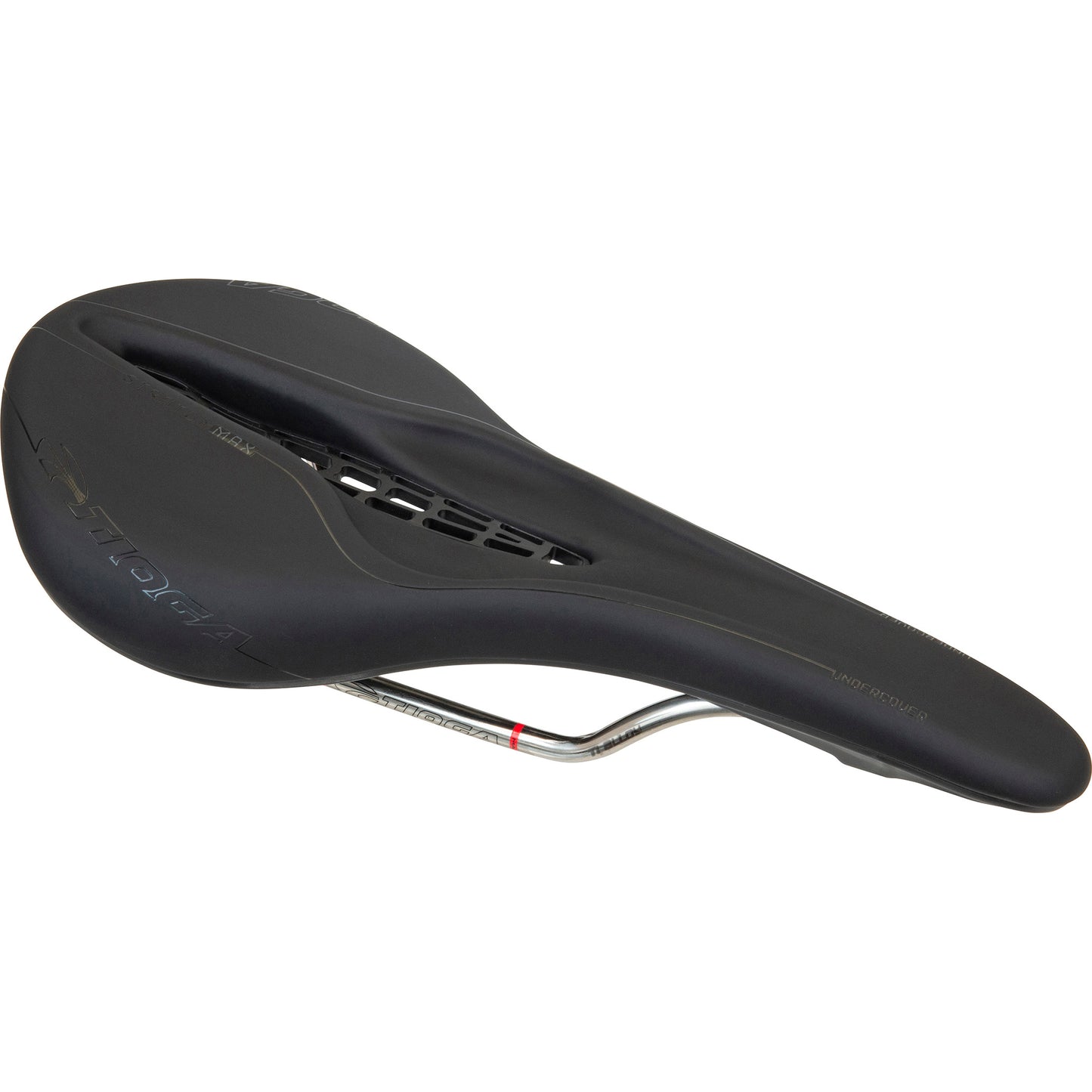 Saddles Tioga Tioga Undercover Stratum Max Saddle Steel Rail Black Dark Slate Gray