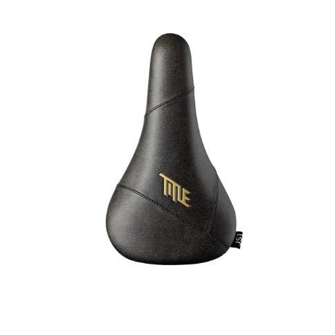Saddles Title Title JS1 Saddle CrMO Rails Black/ Gold Crackle Dark Slate Gray