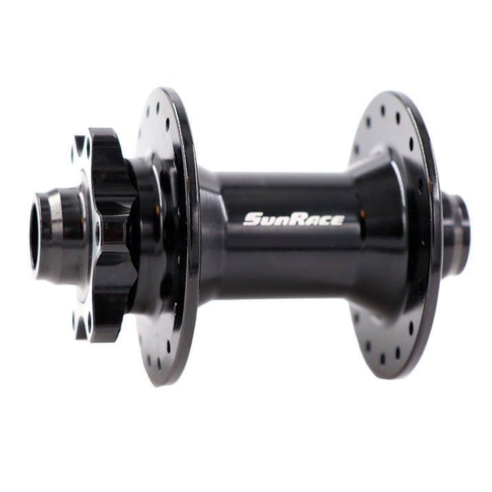 Hubs SunRace Sunrace MX82 6B Disc Front Hub 32h 15x100 TA Black Dark Slate Gray