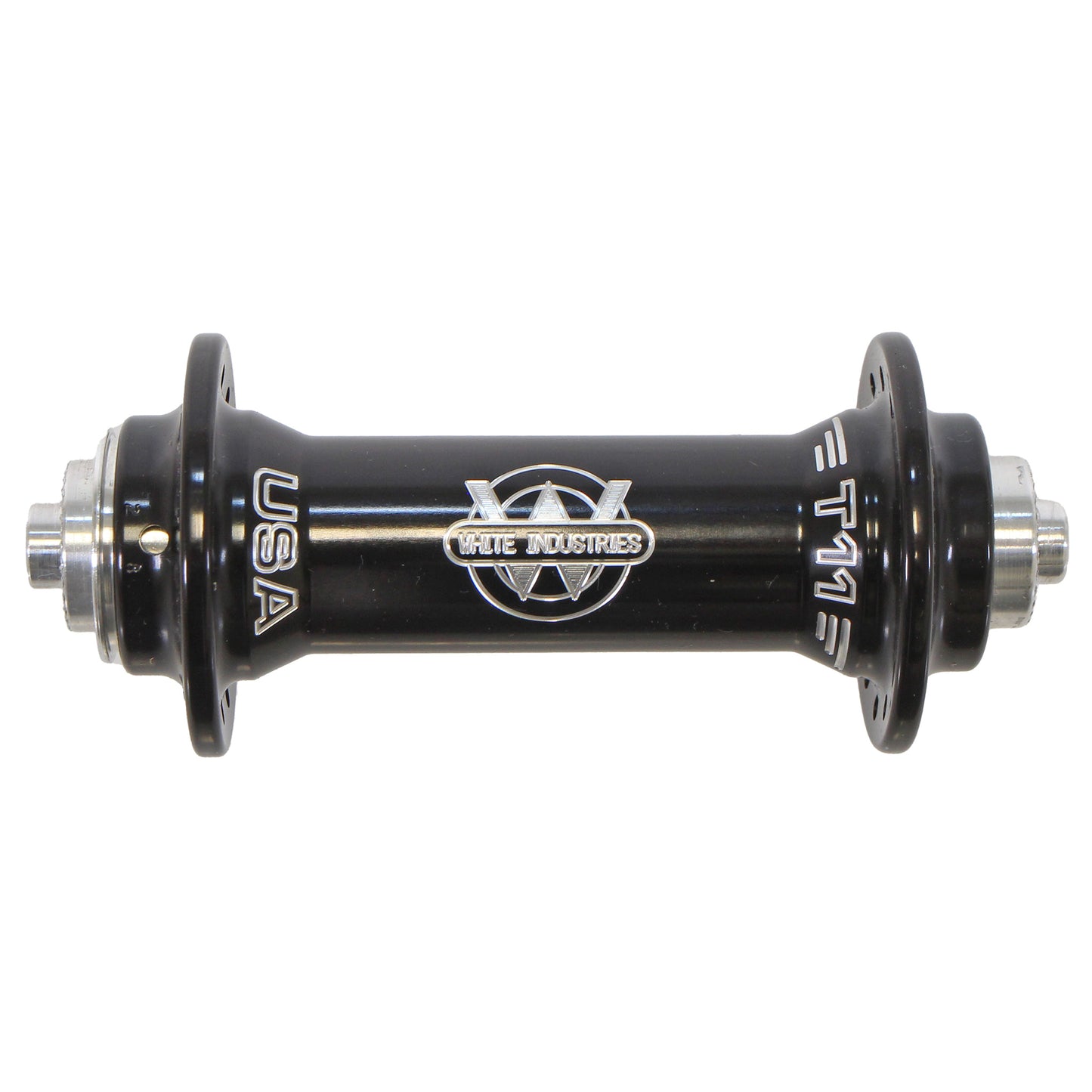 Hubs White Industries White Industries Front T11 Road Hub 9x100mm QR 28h Black Dark Slate Gray