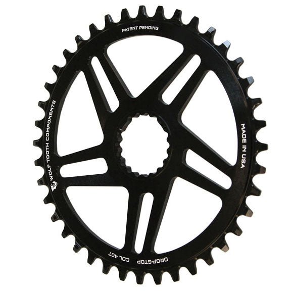 Chainrings Wolf Tooth Wolf Tooth Components Cannondale CX Direct Mount Ring 40T Black Black