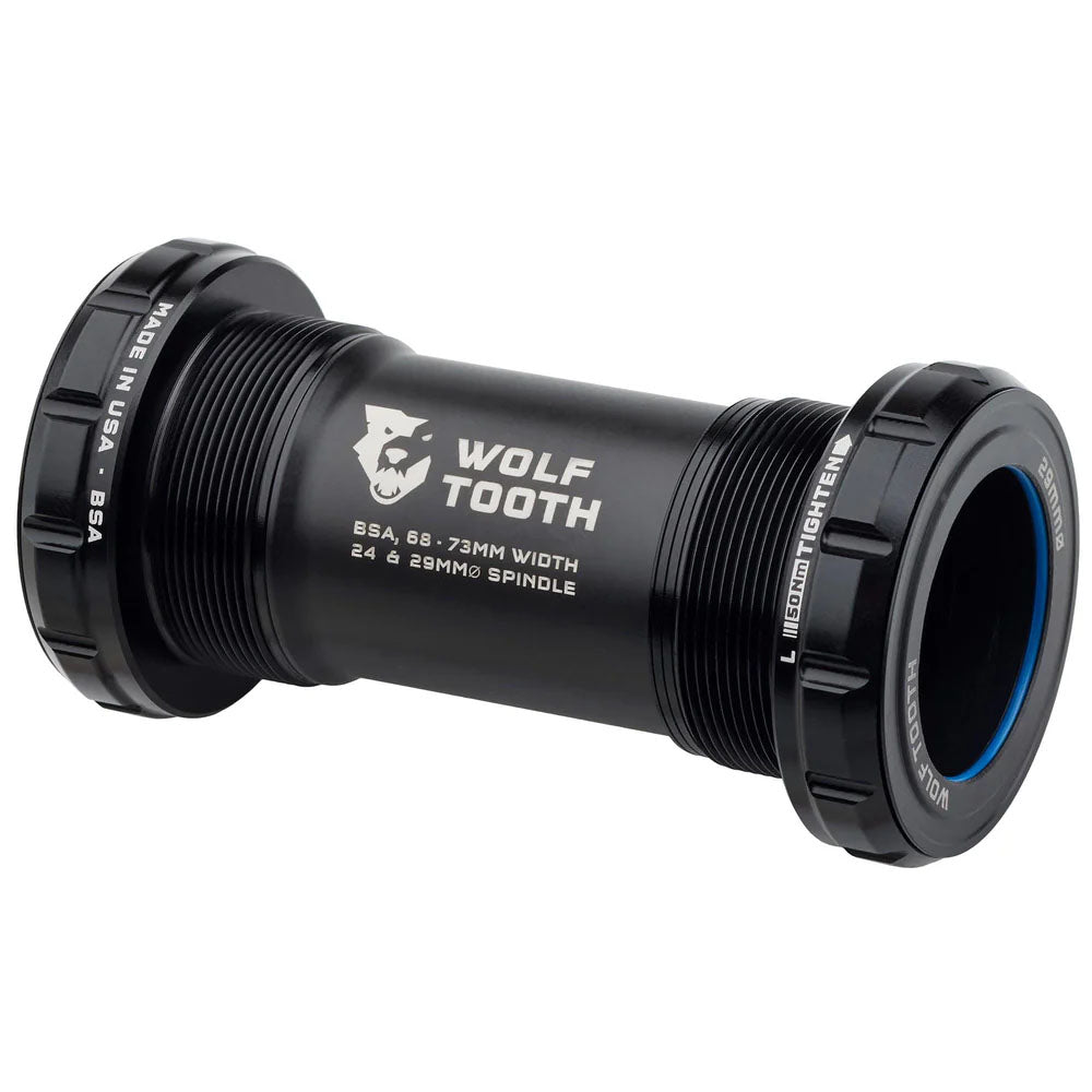 Bottom Brackets Wolf Tooth Wolf Tooth Bottom Bracket - English (BSA) 68/73mm For 29mm Spindle Black Dark Slate Gray