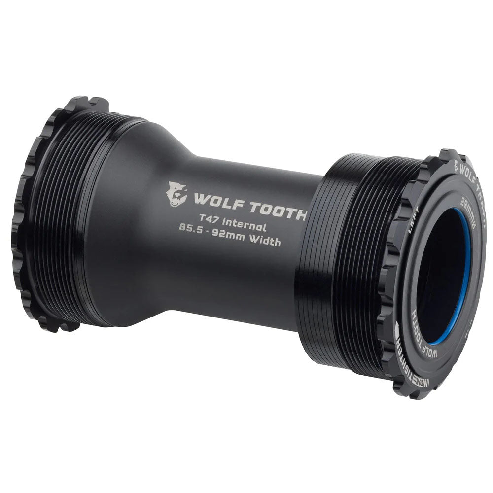 Bottom Brackets Wolf Tooth Wolf Tooth Bottom Bracket - T47 Inboard 85.5/92mm For 29mm Spindle Black Dark Slate Gray