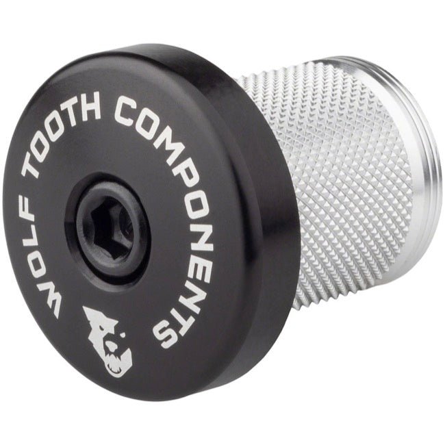 Compression Plug Wolf Tooth Wolf Tooth Compression Plug with Integrated Spacer Stem Cap Black Dark Slate Gray