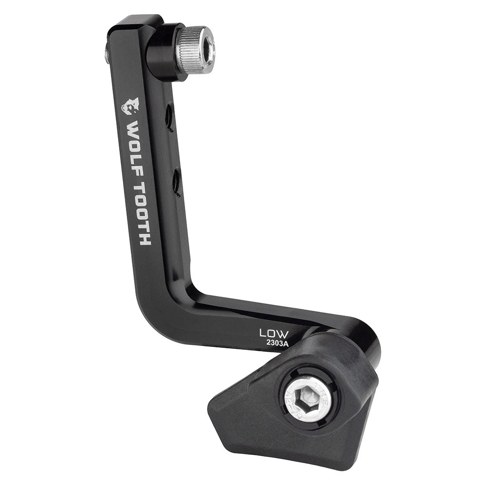 Chain Retention System Part Wolf Tooth Wolf Tooth LoneWolf Aero Chainguide - 34t-52t Braze-On Low Mount Black Dark Slate Gray