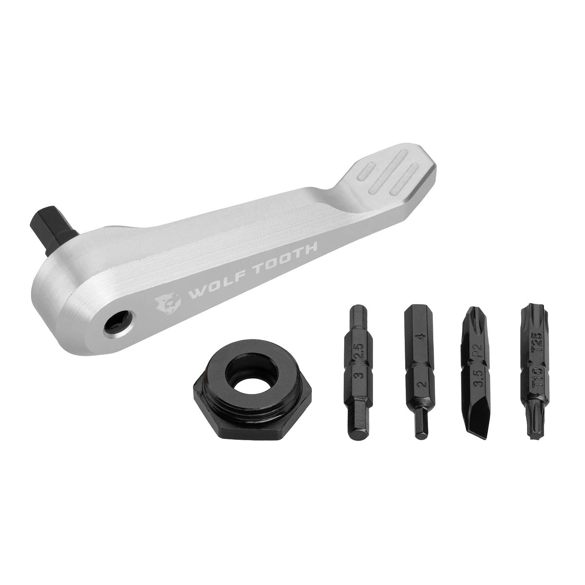 Multi Tools Wolf Tooth Wolf Tooth Components Axle Handle Multi-Tool Silver Dark Slate Gray