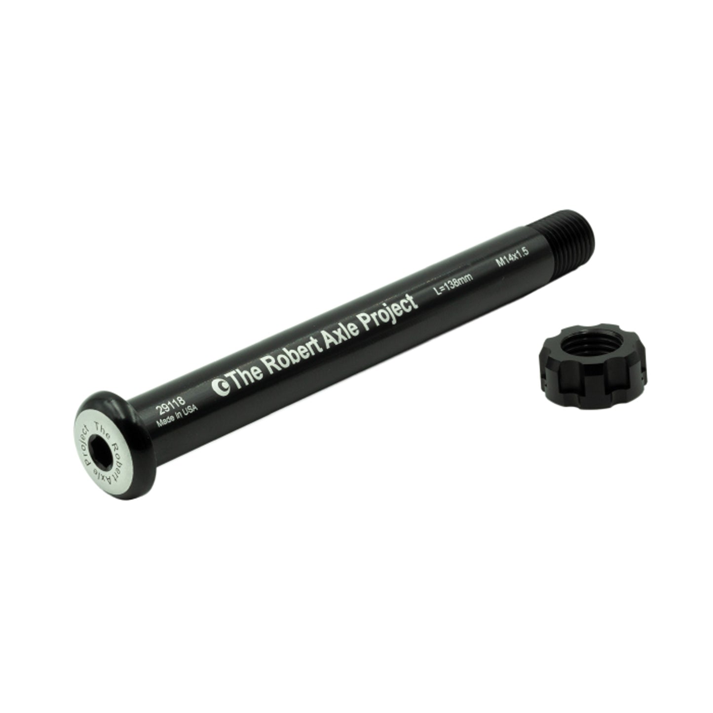 Wheel Skewers & Thru-Axles Robert Axle Project Robert Axle Project Lightning Thru-Axle Front RAT 15x100 - Black Dark Slate Gray