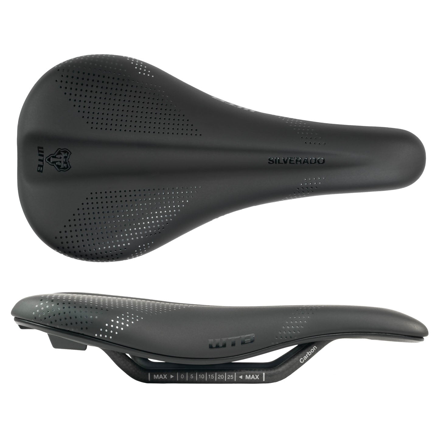 Saddles WTB WTB Silverado 265 Fusion Form Saddle - Carbon Black Narrow Dark Slate Gray