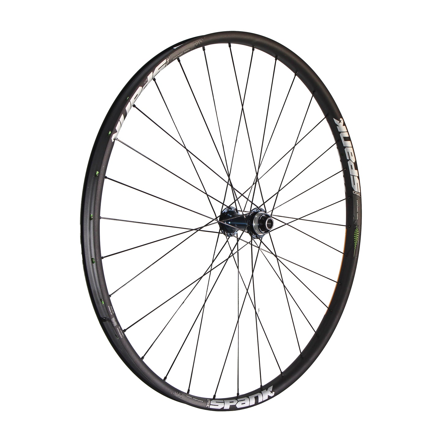 Wheels Wheel Factory Wheel Factory Spank 350 Vibrocore 29" SLX Front Wheel 15x110 CL Dark Slate Gray