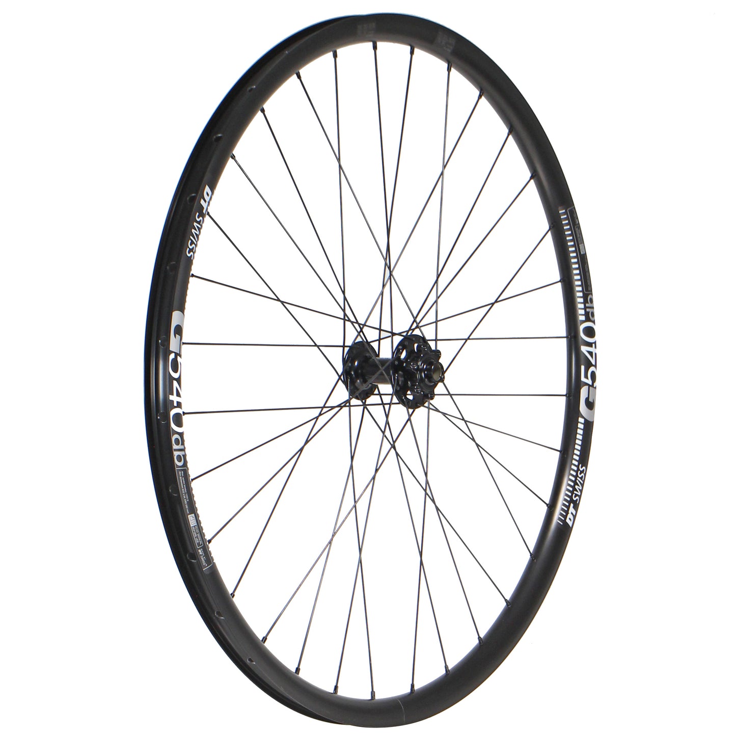 Wheels Wheel Factory Wheel Factory DT G540 700c Bitex BX Front Wheel 15x100 TA Dark Slate Gray