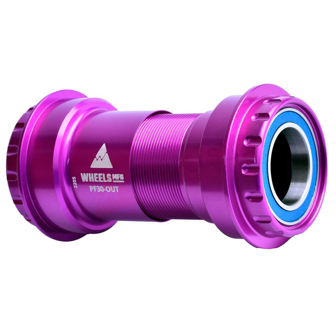 Bottom Brackets Wheels Manufacturing Wheels Mfg PF30 to Outboard BB 24mm Base Model Purple Dark Magenta