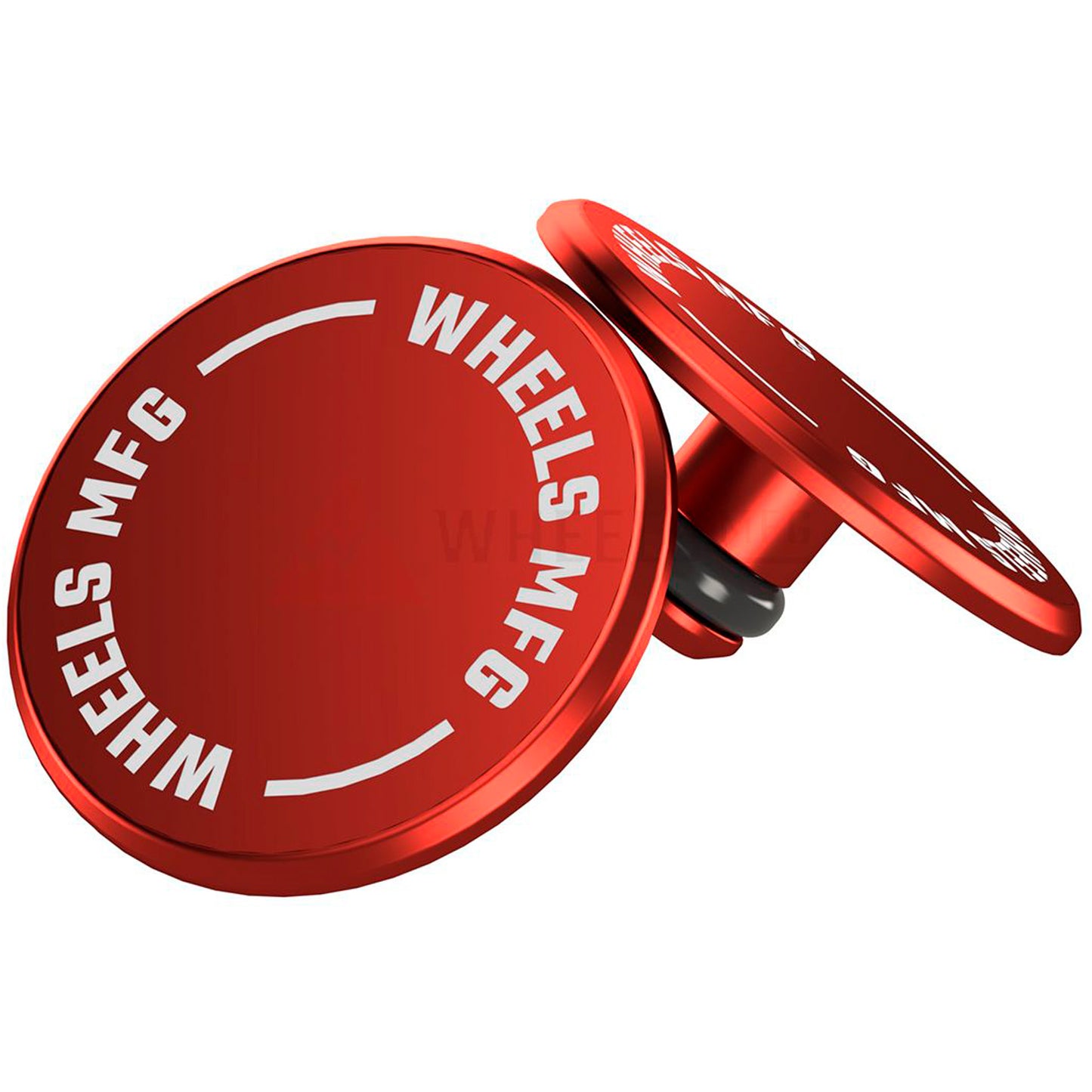 Hub Parts Wheels Manufacturing Wheels Mfg Thru-Axle Cap Set - Red Brown