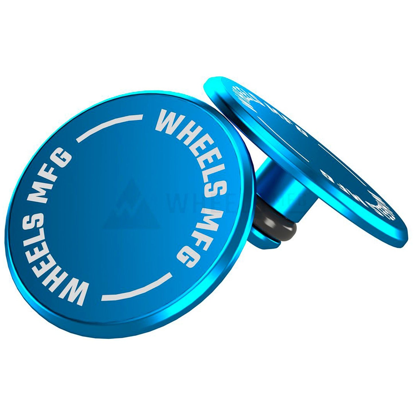 Hub Parts Wheels Manufacturing Wheels Mfg Thru-Axle Cap Set - Teal Dark Cyan