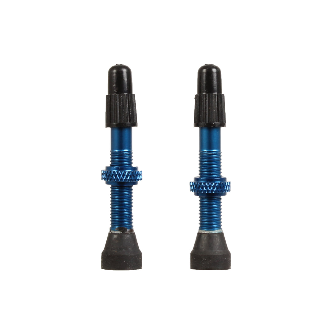 Tubeless Valves Industry Nine Industry Nine Tubeless Valves - 40mm Blue Pair Dark Slate Gray