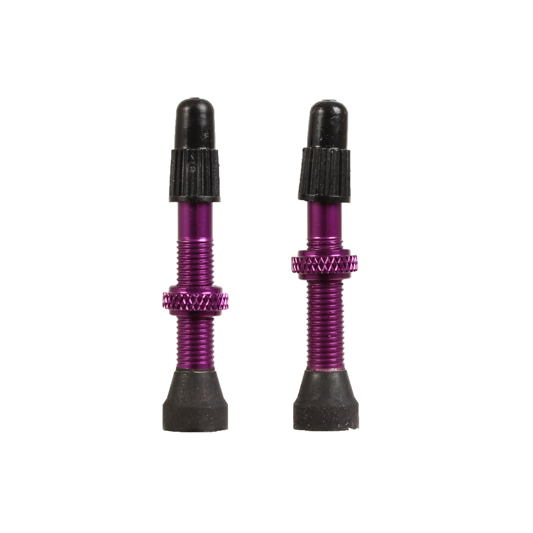 Tubeless Valves Industry Nine Industry Nine Tubeless Valves - 40mm Purple Pair Dark Slate Gray