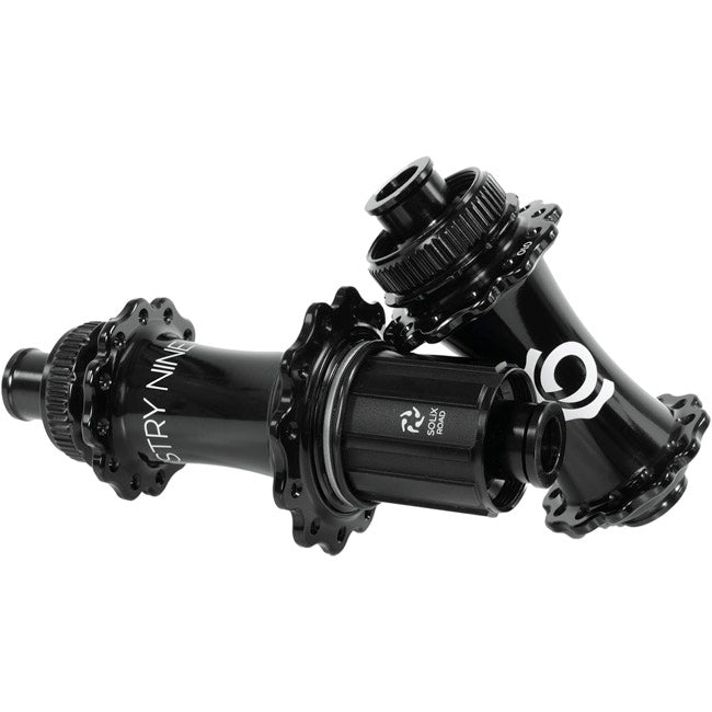 Hubs Industry Nine Industry Nine Solix CL Disc Hubs 12x100/142 TA 28h HG11 Silver Dark Slate Gray