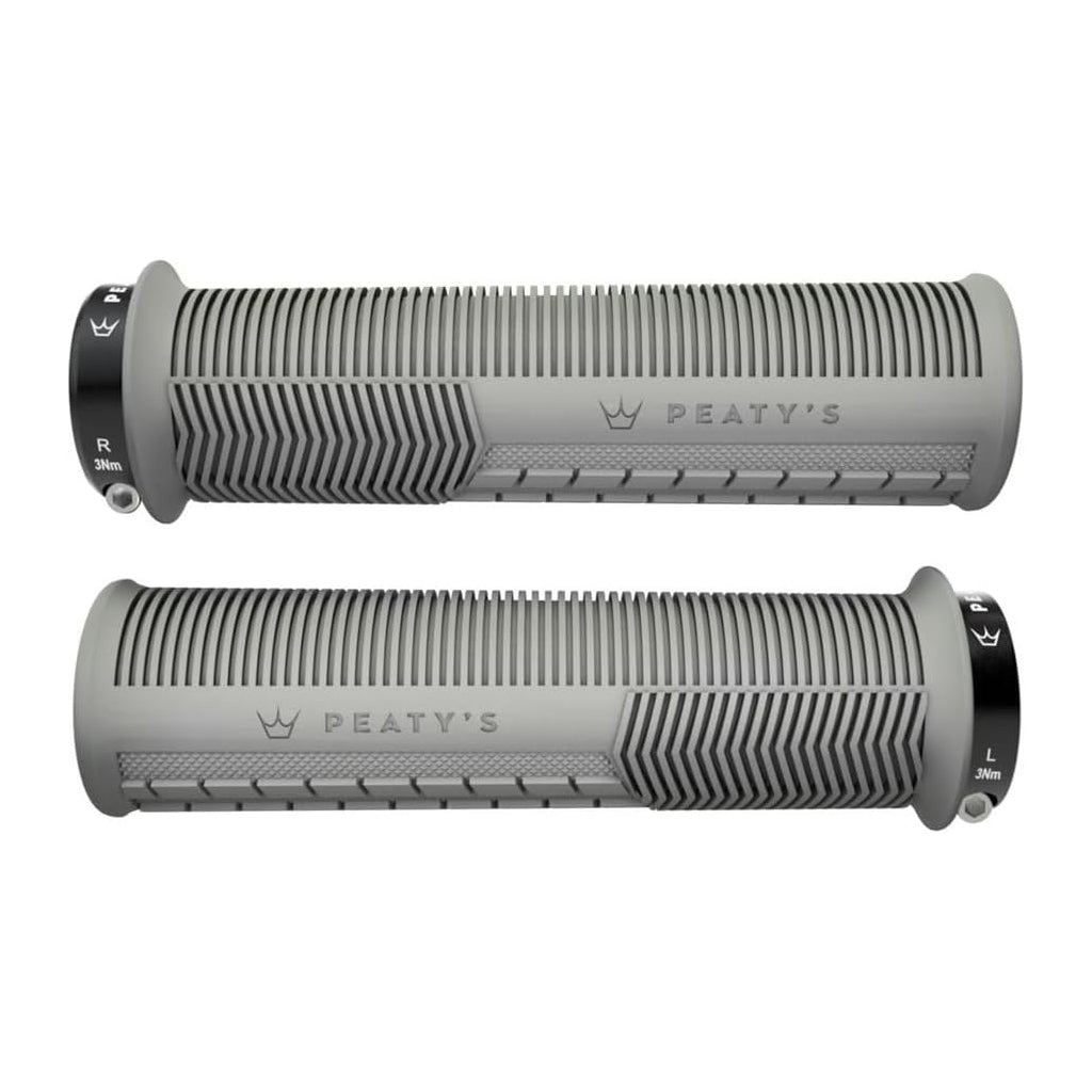 Lock-On Grips Peaty's Peatys Mushroom Thin Lock-On Grips Pair Slate Light Slate Gray