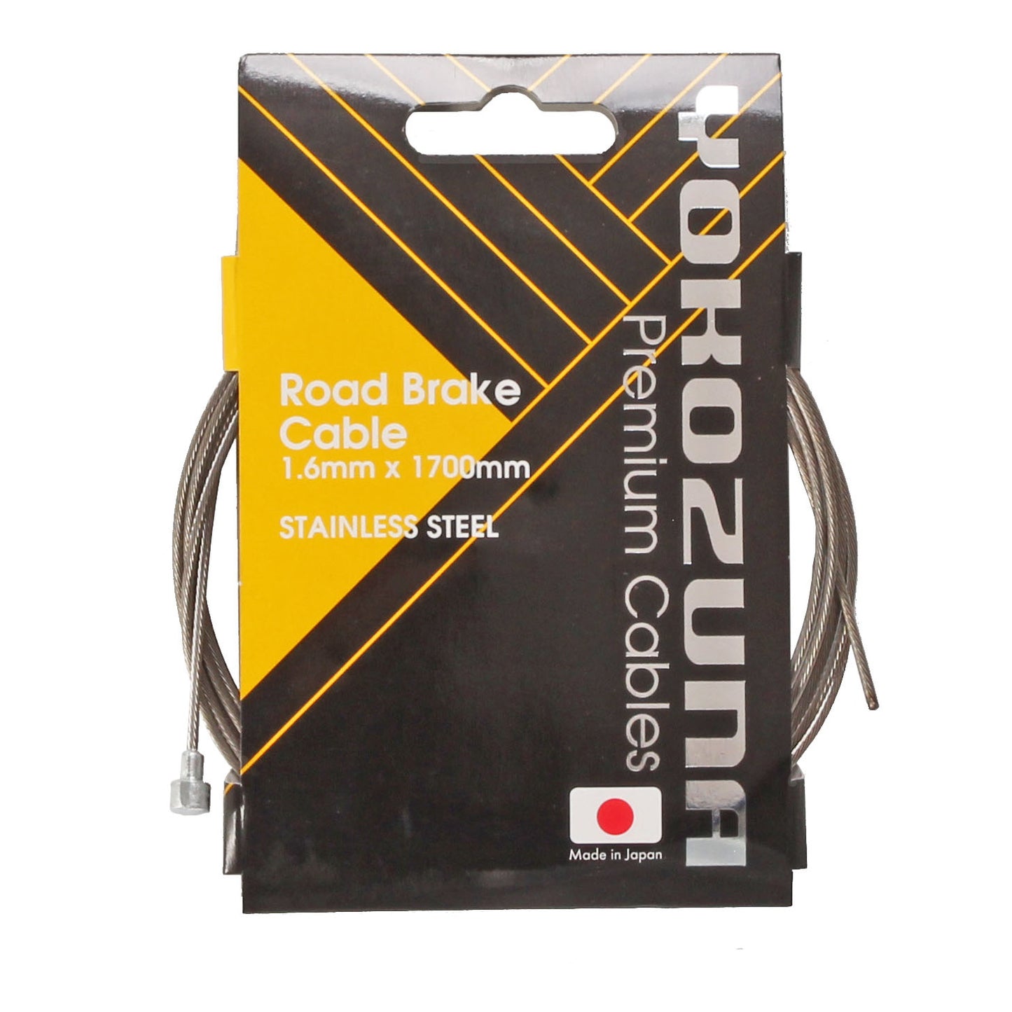 Cables and Housing Yokozuna Yokozuna Brake Cable Shimano Road-1.6mm Stainless - Each Light Goldenrod