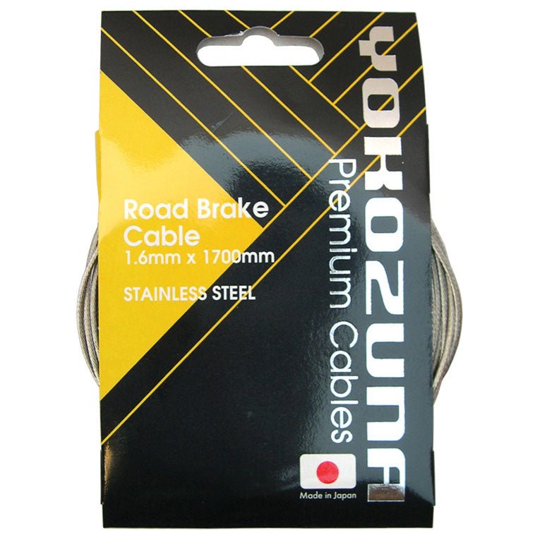 Cables and Housing Yokozuna Yokozuna Premium Cable/Housing Kit Road Brake - F/R Set Blk Light Goldenrod