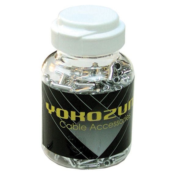 Cables and Housing Yokozuna Yokozuna Cable End Crimps 1.6mm Silver - 500/Bottle Light Gray