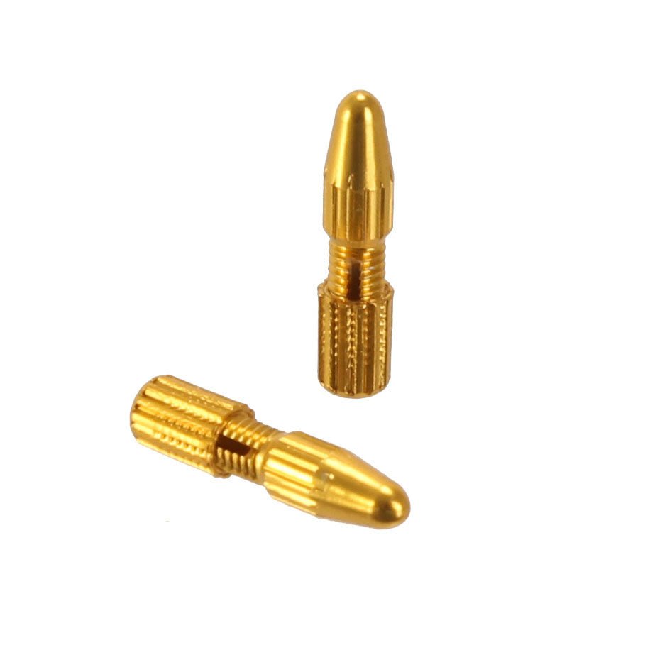 Cables and Housing Yokozuna Yokozuna Crimp-Free Locking Cable Tip Brake - Gold Pr Goldenrod