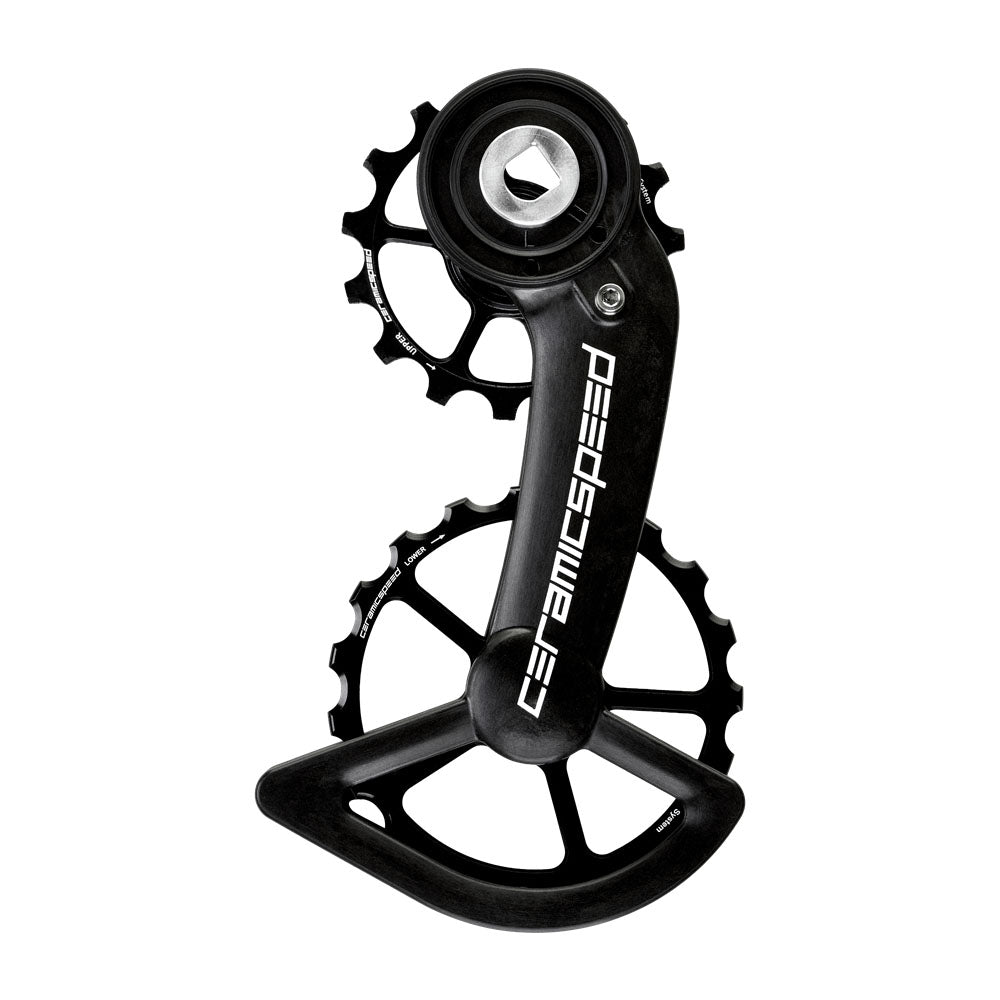 Cage Assembly CeramicSpeed CeramicSpeed OSPW Pulley Wheel System SRAM Red/Force AXS - Coated Races Alloy Pulley Carbon Cage BLK Black