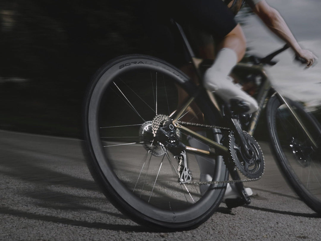 Campagnolo Super Record 13 cassette on a road bike