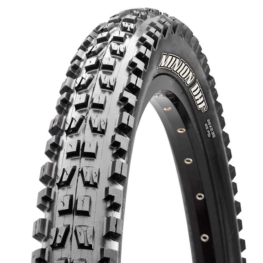 Tires Maxxis Maxxis Minion DHF Tire - 26 x 2.3 Tubeless Folding Black Dual EXO Dark Slate Gray