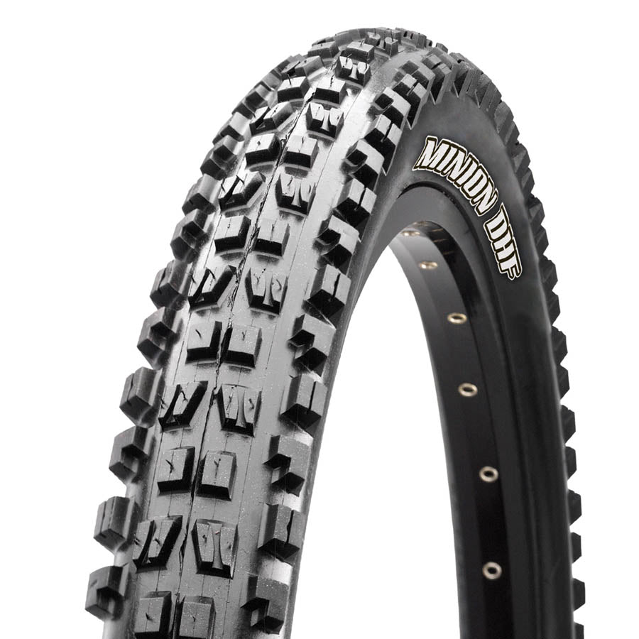 Tires Maxxis Maxxis Minion DHF Tire - 24 x 2.4 Tubeless Folding Black Dual EXO Dark Slate Gray