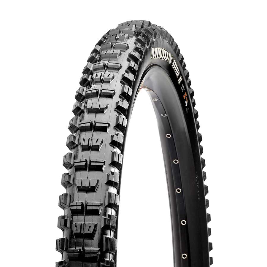 Tires Maxxis Maxxis Minion DHR II Tire - 27.5 x 2.4 Tubeless Folding BLK Dual EXO Wide Trail Dark Slate Gray