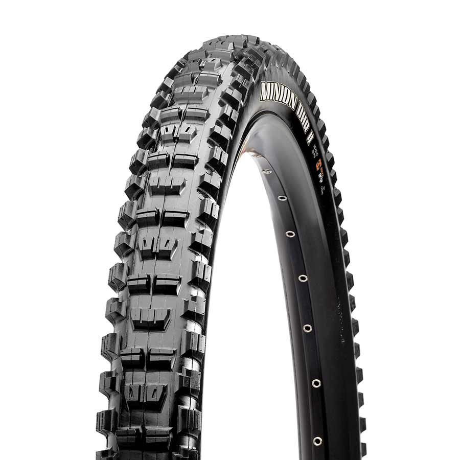 Tires Maxxis Maxxis Minion DHR II Tire - 27.5 x 2.3 Tubeless Folding Black Dual EXO Dark Slate Gray