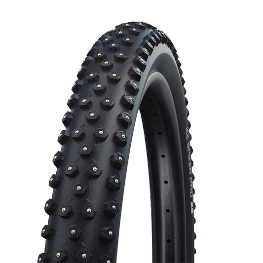 Tires Schwalbe Schwalbe Ice Spiker Pro Tire - 29 x 2.25 Tubeless Folding BLK Performance RaceGuard Double Defense 402 Aluminum Studs Dark Slate Gray