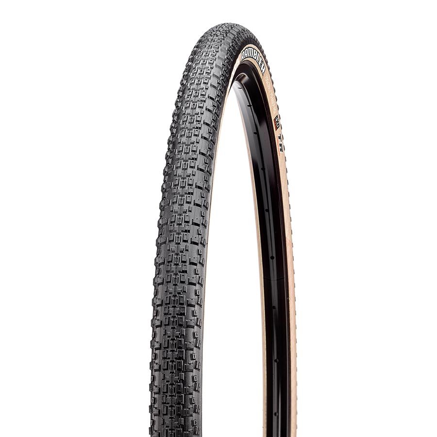 Tires Maxxis Maxxis Rambler Tire - 700 x 40 Tubeless Folding Black/Dark Tan Dual EXO Dark Slate Gray