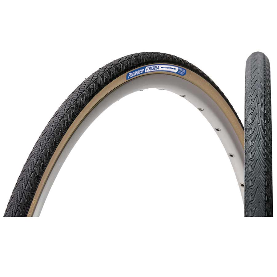 Tires Panaracer Panaracer Pasela Protite Tire 27x1-1/4 Folding Clincher ProTite 66TPI Black Dim Gray