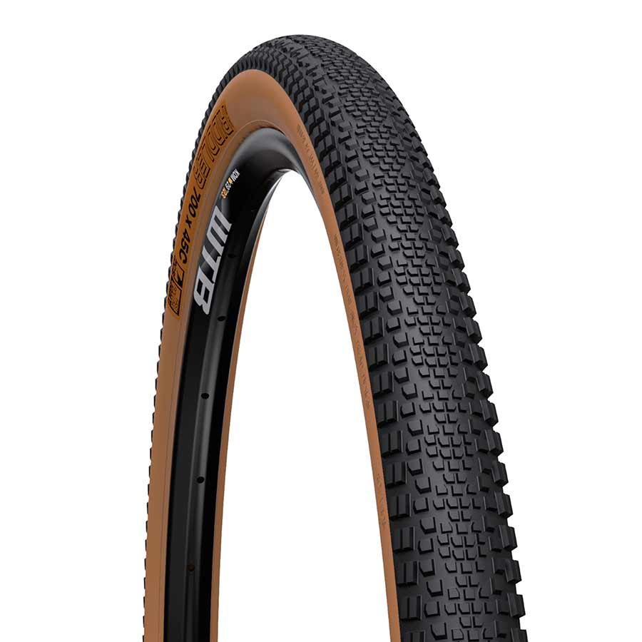 Tires WTB WTB Riddler 700c Tire - 700 x 37 TCS Tubeless Folding BLK/Tan Light Fast Rolling Dark Slate Gray