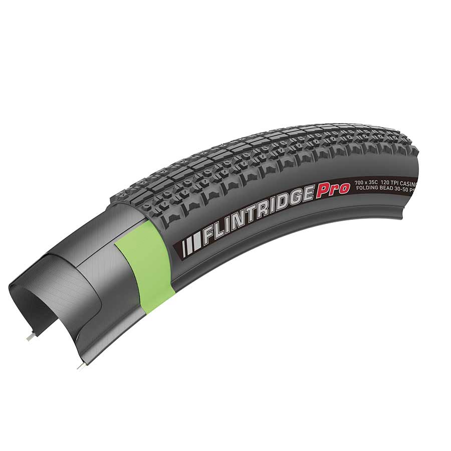 Tires Kenda Kenda Flintridge Pro Tire - 700 x 40 Tubeless Folding Black Dark Slate Gray