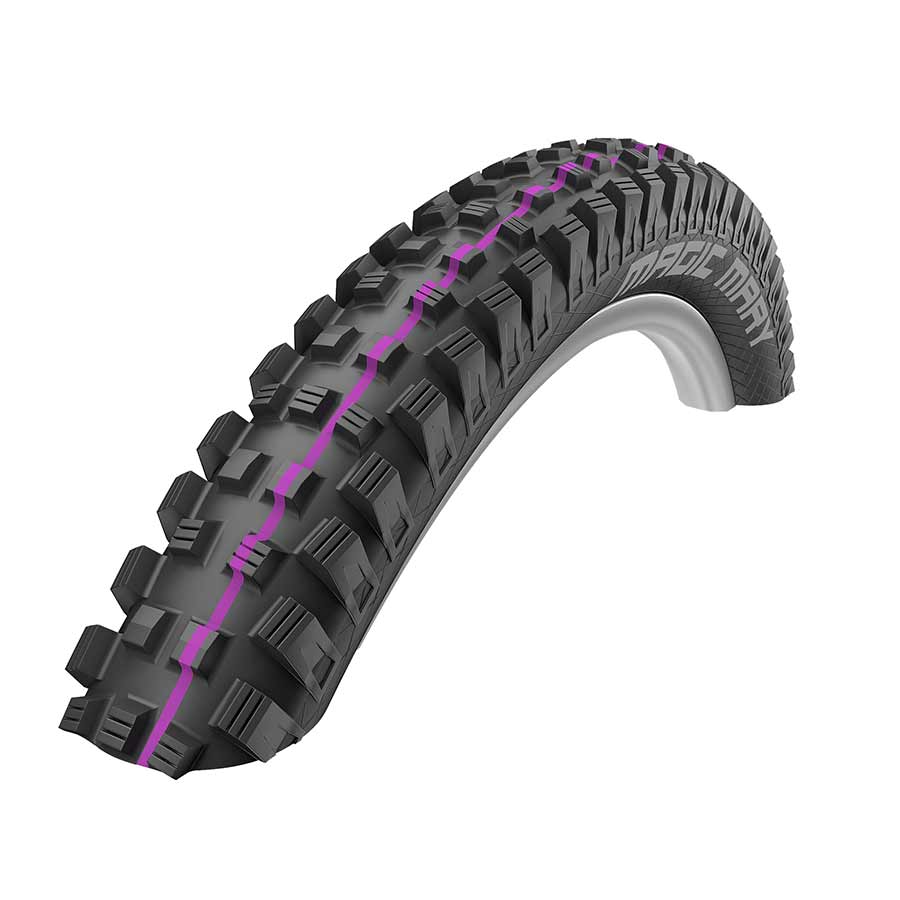 Tires Schwalbe Schwalbe Magic Mary Tire - 29 x 2.4 Tubeless Folding BLK Evolution Line Super Downhill Addix Ultra Soft Dark Slate Gray