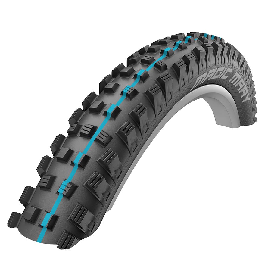 Tires Schwalbe Schwalbe Magic Mary Tire - 27.5 x 2.4" Tubeless Folding BLK Evolution Line Addix Soft Super Trail Dark Slate Gray