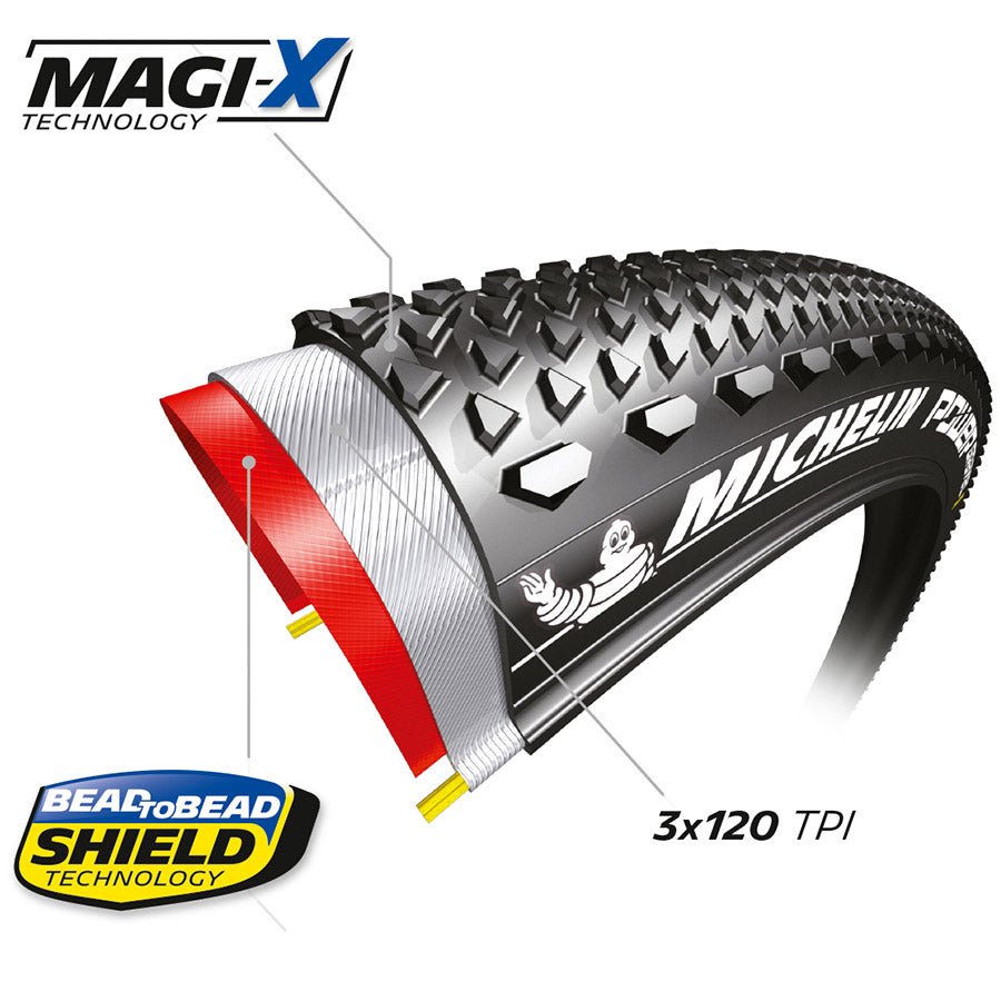 Tires Michelin Michelin Power Gravel Black TS TLR V2 700X57 Classic Gray